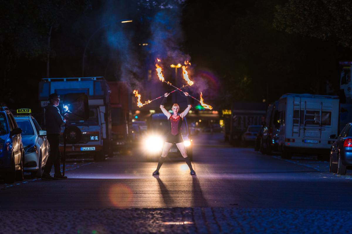 Mariann Engels | Seilartistik | Programm 'Feuershow'